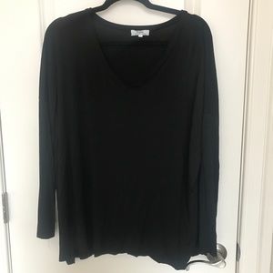 Piko vneck black EUC long sleeve